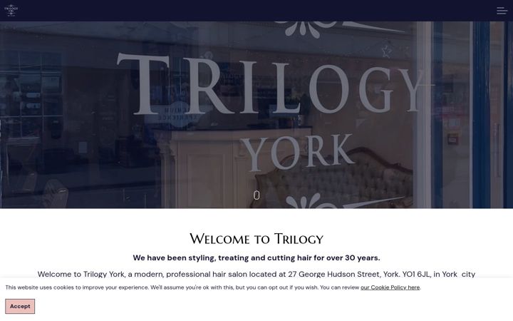 Screenshot of hairsalonyork.co.uk
