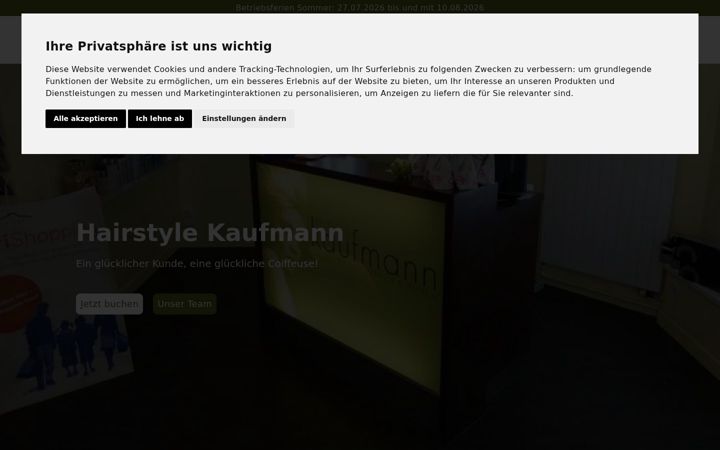 Screenshot of hairstyle-kaufmann.ch