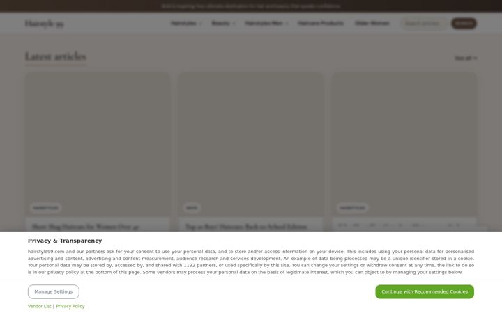 Screenshot of hairstyle99.com
