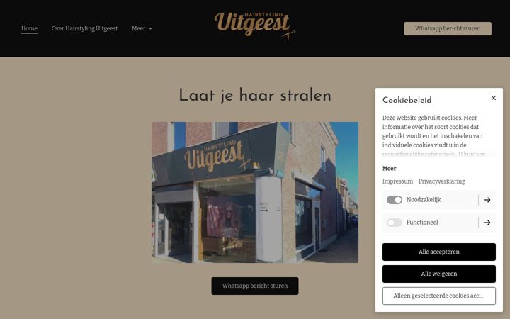 Screenshot of hairstyling-uitgeest.nl