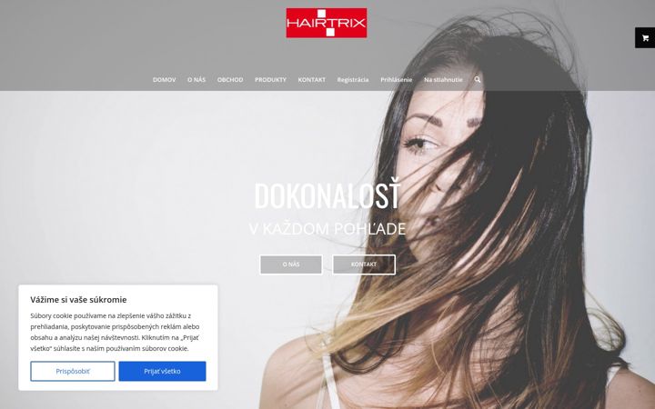 Screenshot of hairtrix.sk