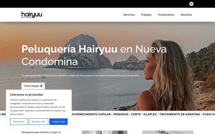 Screenshot of hairyuu.com