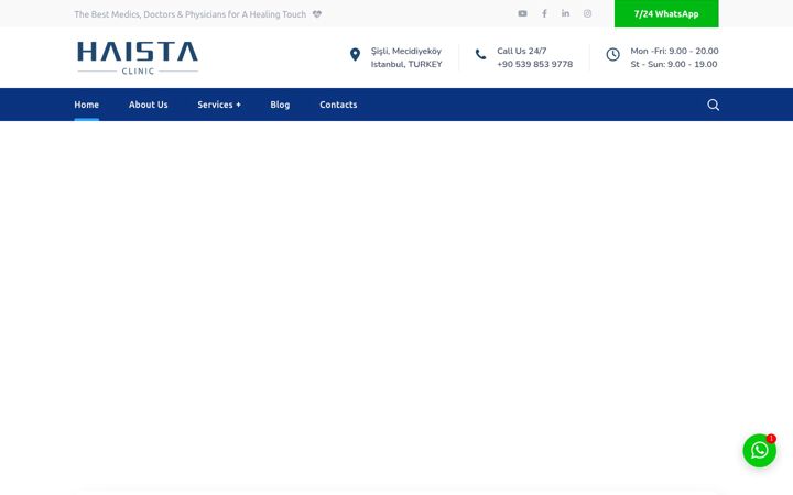 Screenshot of haistaclinic.com