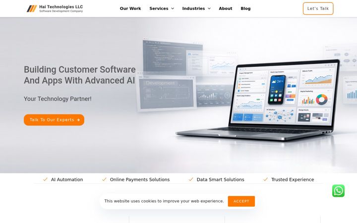 Screenshot of haitechnologies.com