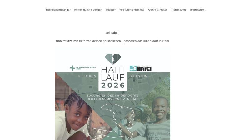 Screenshot of haiti-lauf.de