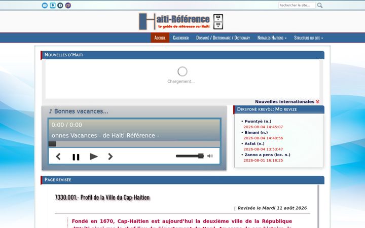 Screenshot of haiti-reference.info