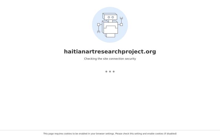 Screenshot of haitianartresearchproject.org
