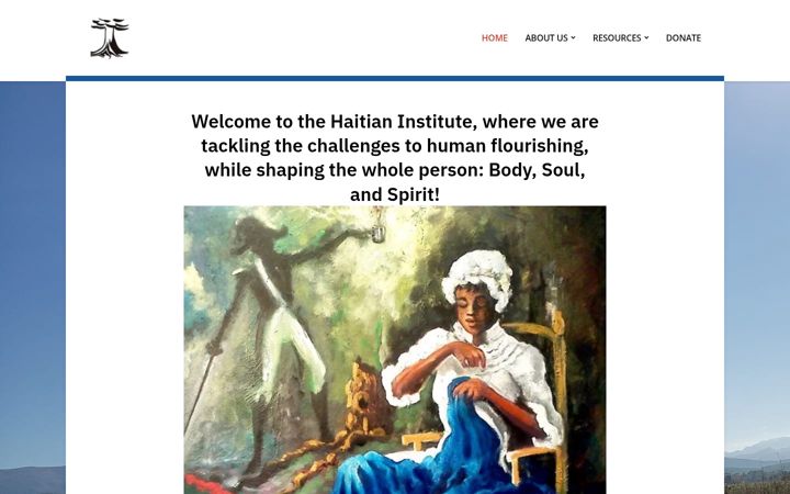 Screenshot of haitianinstitute.org