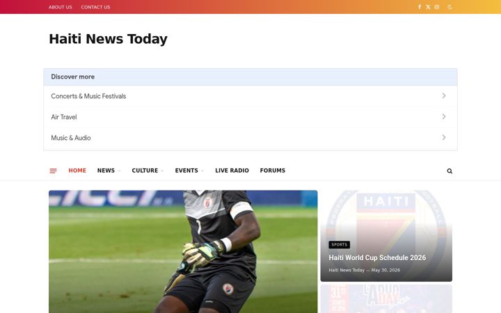 Screenshot of haitinewstoday.com