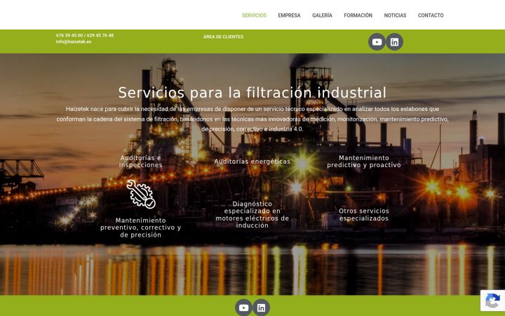 Screenshot of haizetek.es