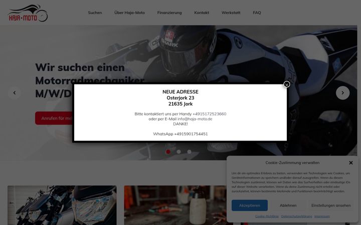 Screenshot of haja-moto.de