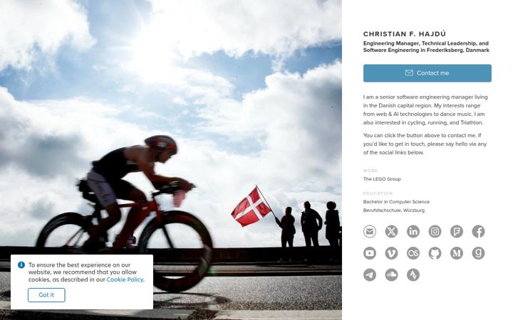 Screenshot of hajdu.dk