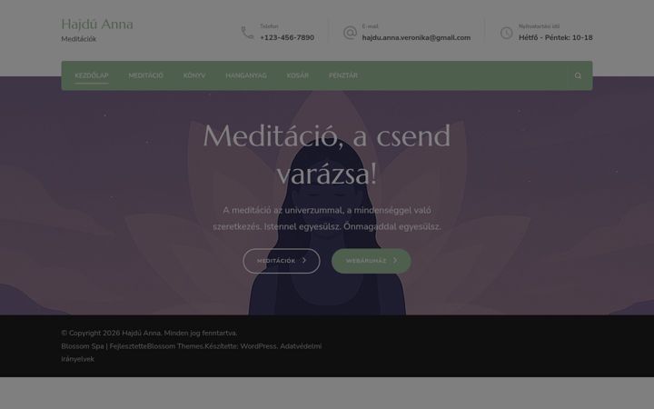 Screenshot of hajduanna.hu