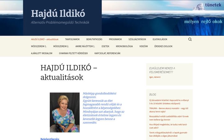 Screenshot of hajduildiko.hu