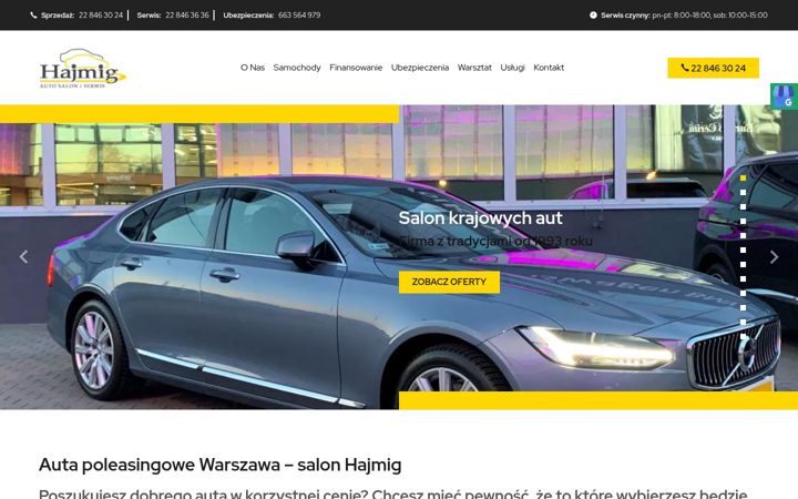 Screenshot of hajmig.pl