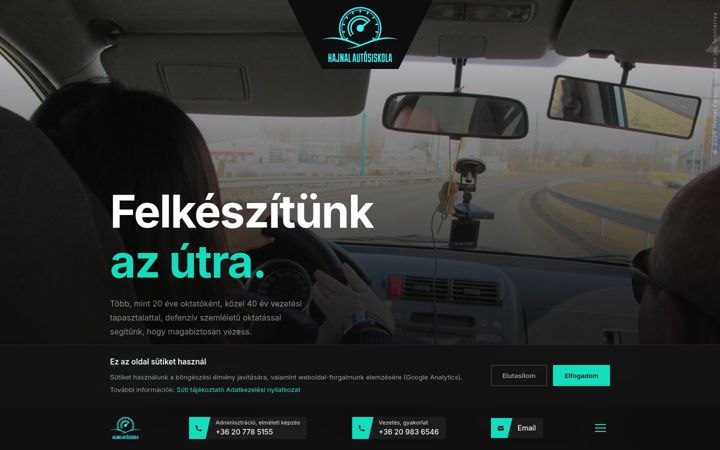 Screenshot of hajnaljogsi.hu