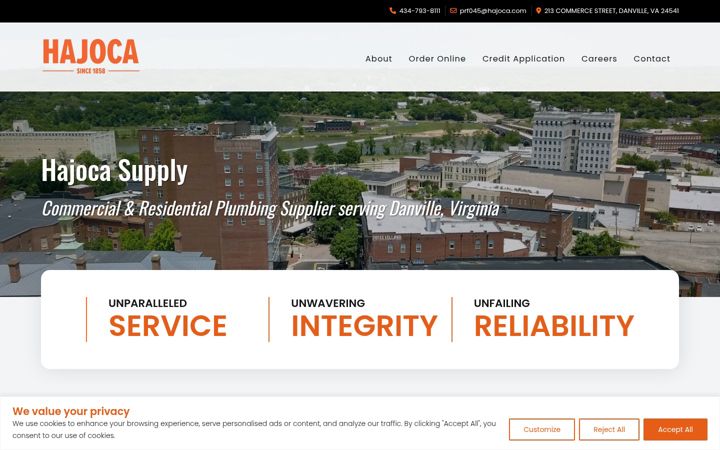 Screenshot of hajocadanville.com