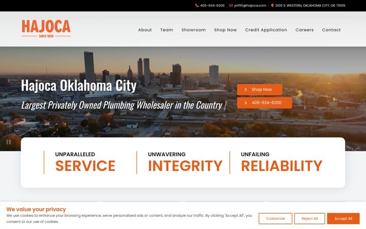Screenshot of hajocaokc.com