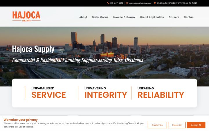 Screenshot of hajocatulsa.com