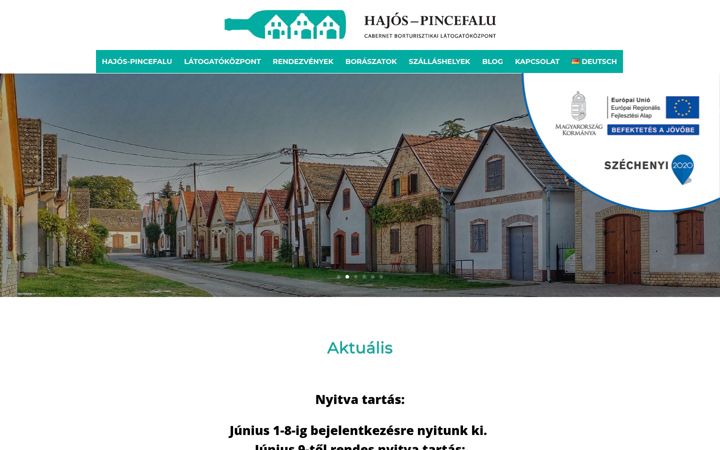 Screenshot of hajosiborturizmus.hu