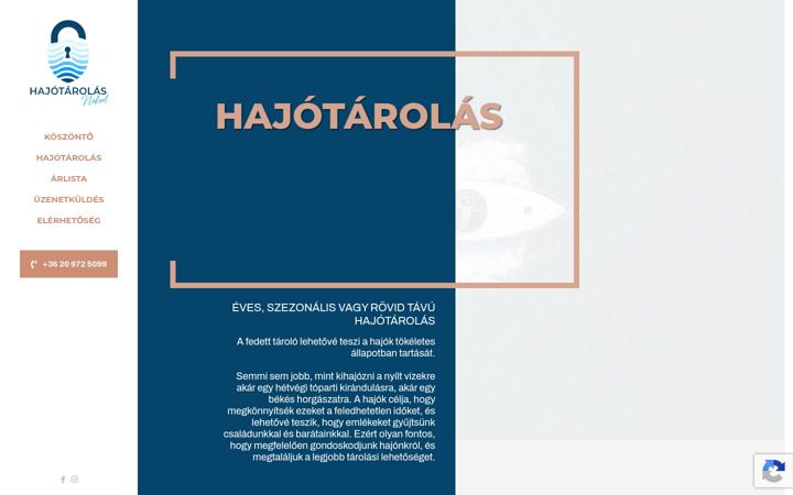 Screenshot of hajotarolasneked.hu