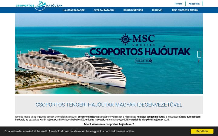 Screenshot of hajoutplaza.hu