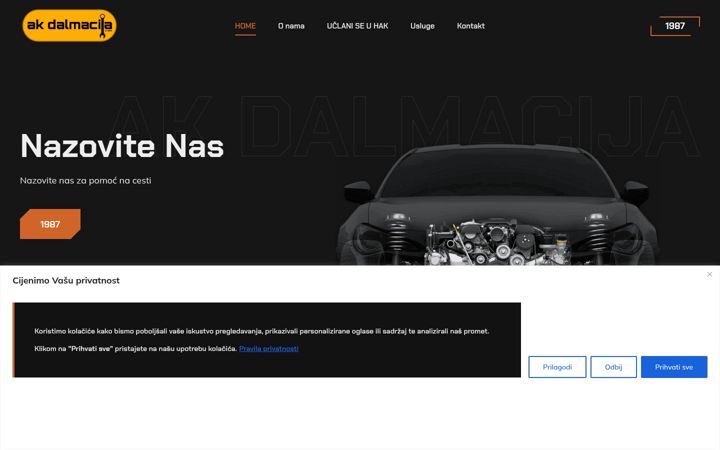 Screenshot of hak-sinj.com