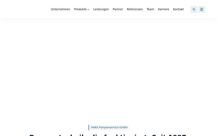 Screenshot of haka-pumpenservice.com