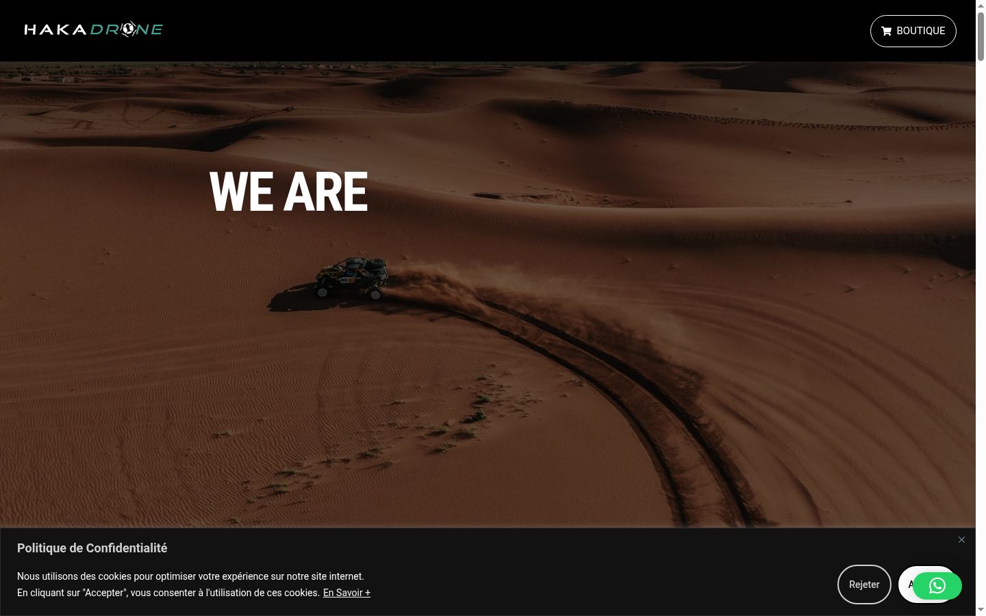 Captura de ecrã do banner de consentimento apresentado antes de qualquer interação
