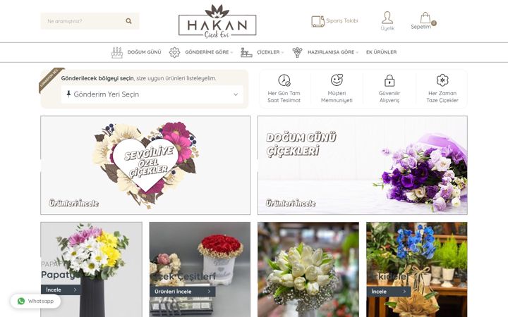 Screenshot of hakancicekevi.com.tr