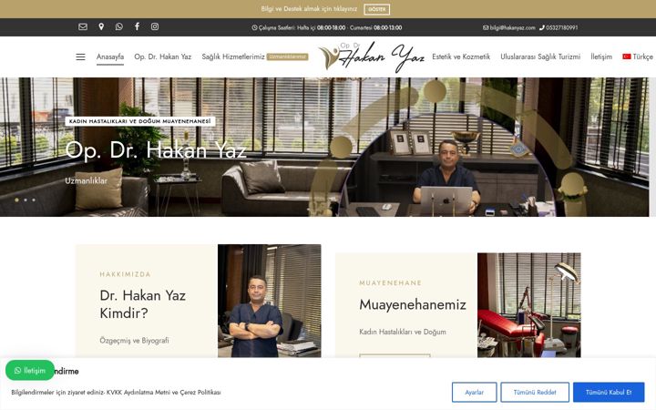 Screenshot of hakanyaz.com