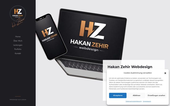 Screenshot of hakanzehir-webdesign.de