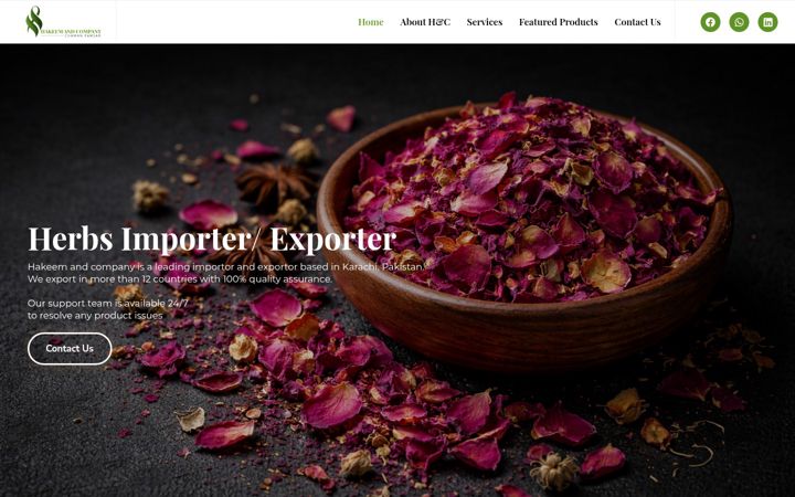 Screenshot of hakeemandcompany.com