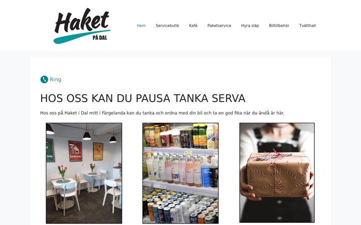 Screenshot of haketpadal.se