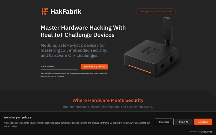 Screenshot of hakfabrik.com