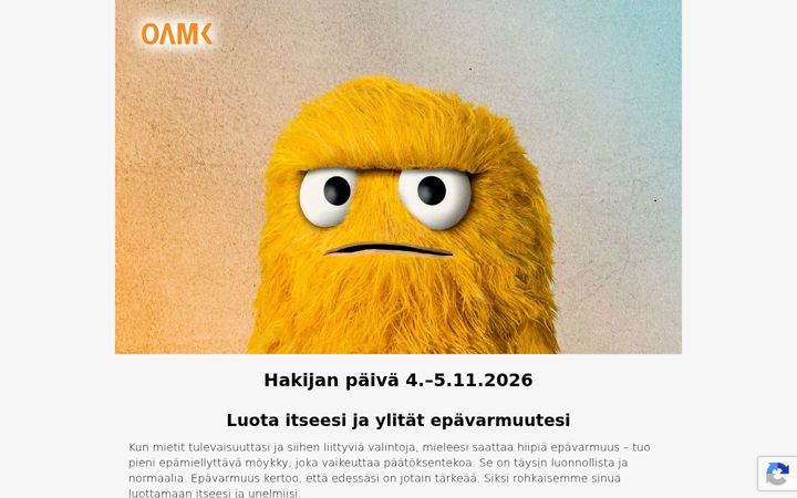 Screenshot of hakijanpaiva.fi