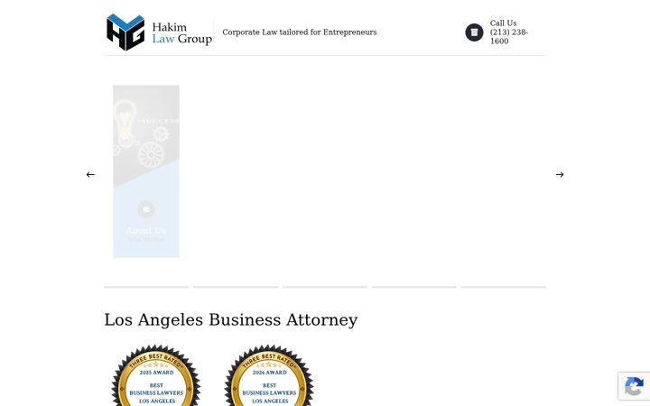 Screenshot of hakimlawgroup.com