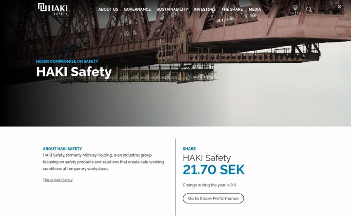 Screenshot of hakisafety.com