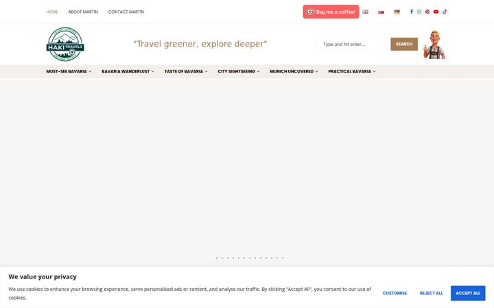 Screenshot of hakitravels.com