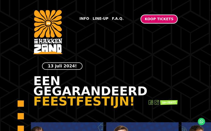 Screenshot of hakkenintzand.nl