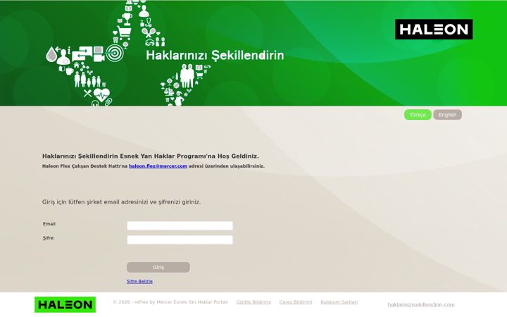 Screenshot of haklarinizisekillendirinch.com
