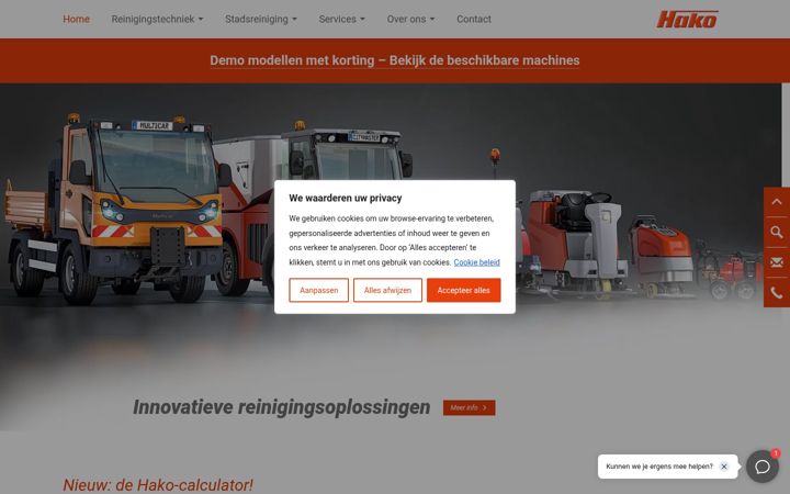 Screenshot of hako.nl