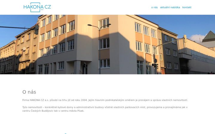 Screenshot of hakona.cz