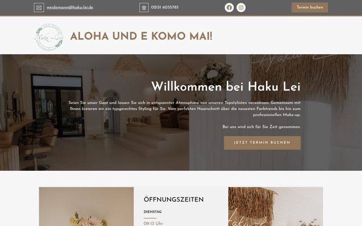 Screenshot of haku-lei.de