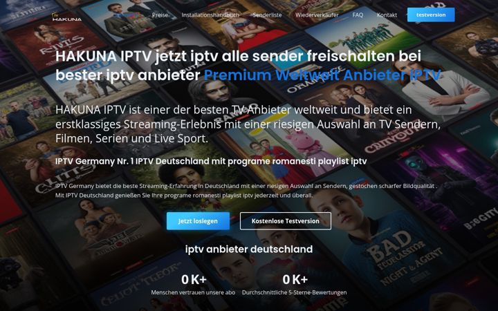 Screenshot of hakunaiptv.tv