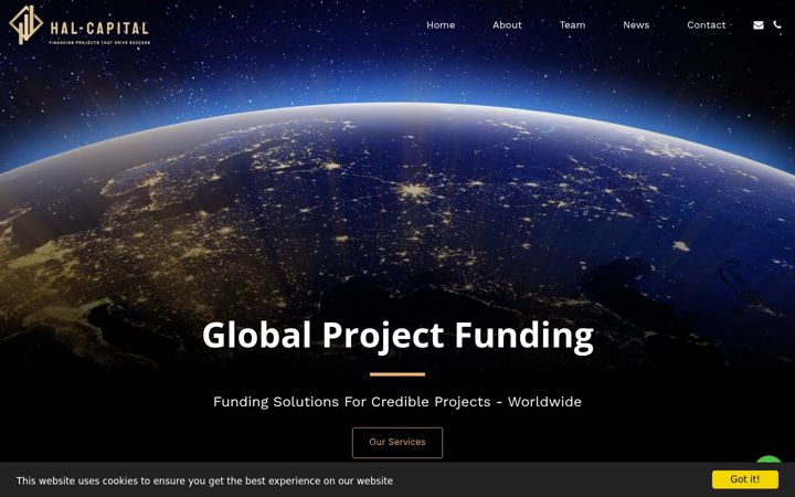 Screenshot of hal-capital.com