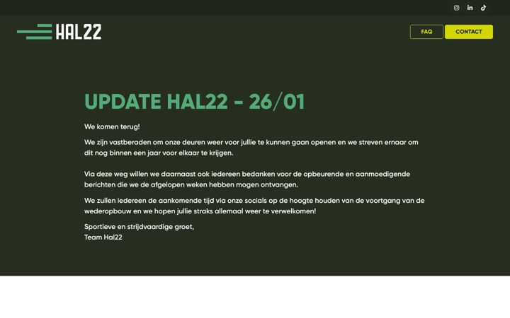Screenshot of hal22.nl
