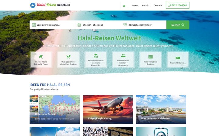 Screenshot of halal-reisen.de