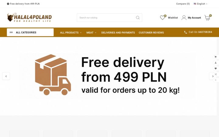 Screenshot of halal4poland.com