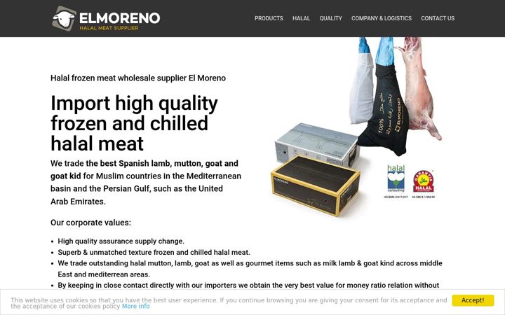 Screenshot of halalfrozenmuttonlambmeat.com